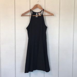 Black target dress